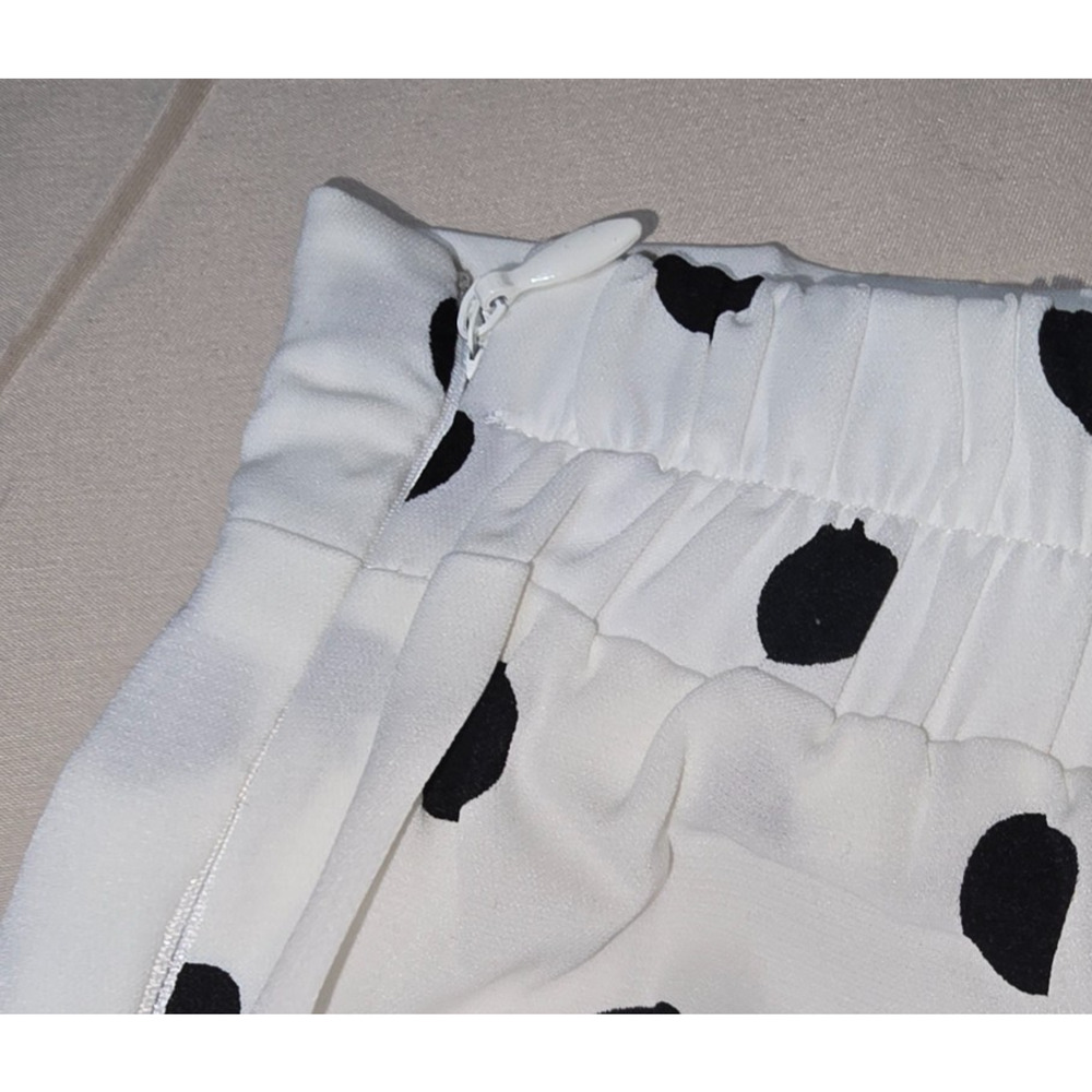 Tulip B Polka Dot Midi Skirt Large NWT Pleated Hem Lined Retro Vintage Style - Picture 5 of 9